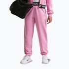 Spodnie dziecięce Nike Pro Fleece pink rise/pink rise/black/white