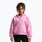 Bluza dziecięca Nike Sportswear Studio Fleece pink rise/white