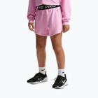 Spodenki dziecięce Nike Pro Fleece pink rise/pink rise/black/white