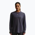 Longsleeve treningowy damski Nike One Relaxed Dri-Fit gridiron/white