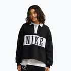 Bluza damska Nike Studio Fleece Medium Weight total black/sail/sail