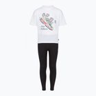 Komplet dziecięcy New Balance Floral Shoe Graphic Tee and Legging nb bright white