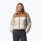 Kurtka ocieplana damska Columbia Puffect III Cropped dark stone/camel brown