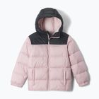 Kurtka ocieplana dziecięca Columbia Puffect Hooded Mineral Pink/Black