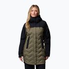 Płaszcz puchowy damski Columbia Mountain Croo III Mid Down stone green/black