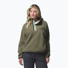 Bluza polarowa damska Columbia Helvetia II Cropped Half Snap Fleece stone green/safari