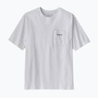 Koszulka męska Patagonia Boardshort Logo Pocket Responsibili fiber white