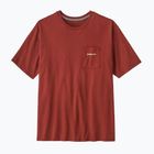 Koszulka męska Patagonia Boardshort Logo Pocket Responsibili rusty red