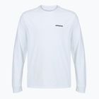 Longsleeve męski Patagonia P-6 Logo Responsibili fiber white