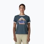 Koszulka damska Patagonia Great Waves Ringer Tee summit blue