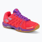 Buty do badmintona damskie Babolat 18 Shadow Team W pink/purple