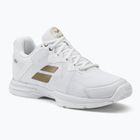 Buty do tenisa damskie Babolat SFX3 AC Wimbledon W white/gold