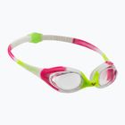 Okulary do pływania dziecięce arena Spider lime fuchsia/white clear