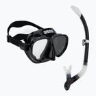 Zestaw do snorkelingu arena Premium Snorkeling Set black/clear/black