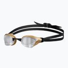 Okulary do pływania arena Cobra Core Swipe Mirror silver/gold