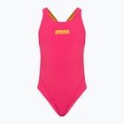 Strój pływacki jednoczęściowy dziecięcy arena Team Swim Tech Solid freak rose/soft green