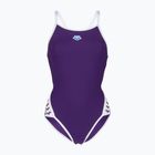 Strój pływacki jednoczęściowy damski arena Icons Super Fly Back Solid plum/white/plum multi