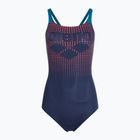 Strój pływacki jednoczęściowy damski arena Foggy Dots Swim Pro Back navy/blue cosmo