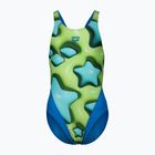 Strój pływacki jednoczęściowy dziecięcy arena Star Shaped Swim Tech L blue river/soft green/multi