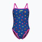 Strój pływacki jednoczęściowy damski dwustronny arena Reversible Challenge Back royal multi/ pink