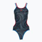 Strój pływacki jednoczęściowy damski arena  One Fireflow Double Cross blue river/red/black multi
