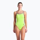 Strój pływacki jednoczęściowy damski arena Lace Back Solid artic lime/future dusk