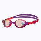 Okulary do pływania dziecięce arena Air Jr Mirror yellow copper/plum/bright coral