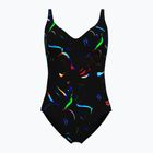 Strój pływacki jednoczęściowy damski arena Abyss U Back multi black/black