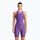 Strój pływacki jednoczęściowy damski arena Powerskin ST Next LE Open Back leopard skin violet