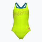 Strój pływacki jednoczęściowy damski arena Logo Swim Pro artic lime/blue china