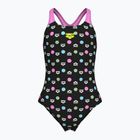 Strój pływacki jednoczęściowy dziecięcy arena Multiple Dot Swim Pro Back multi black/orchid