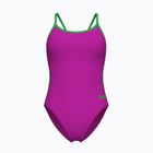 Strój pływacki jednoczęściowy damski Arena Lace Back Solid very fuchsia/team green