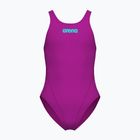 Strój kąpielowy jednoczęściowy dziecięcy Arena Team Swim Tech Solid very fuchsia/water