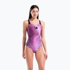Strój pływacki jednoczęściowy damski arena Peacock Swim Pro Back multi pink/black