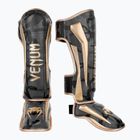 Ochraniacze piszczeli i stóp Venum Elite Standup dark camo/gold