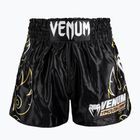 Spodenki treningowe męskie Venum VTC Flames Muay Thai black/gold