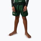 Spodenki treningowe dziecięce Venum Attack Kids Fightshorts forest green/off white