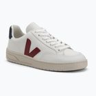 Buty męskie VEJA V-12 Leather white/marsala/nautico