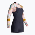 Pianka do pływania damska ROXY 2/2 mm Syncro Back Zip Springsuit Qlock jet gry/coral flme/temple gold