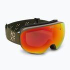Gogle snowboardowe damskie ROXY Popscreen Cluxe burnt olive/sonar ml revo red