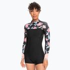Pianka do pływania damska ROXY 2 mm Swell Series Back Zip Springsuit Qlock anthracite paradise found s