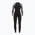 Pianka do pływania damska ROXY 3/2 mm Elite Chest Zip GBS true black/black flowers