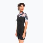 Pianka do pływania damska ROXY 2 mm Swell Series Back Zip Springsuit Qlock anthracite paradise found s