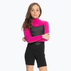 Pianka do pływania dziecięca ROXY 2/2 mm Prologue Back Zip Springsuit Flock festival fuchsia