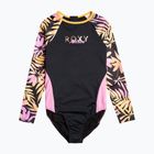 Strój kąpielowy jednoczęściowy dziecięcy ROXY Active Joy antracite zebra jungle girl
