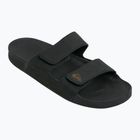 Klapki męskie Quiksilver Rivi Leather Double Adjust black 1