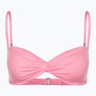 Góra od stroju kąpielowego Billabong Sol Searcher Drapped Bandeau pink daze