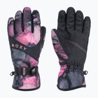 Rękawice snowboardowe damskie ROXY Jetty true black pansy pansy