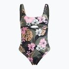 Strój kąpielowy jednocześciowy damski ROXY Pro The Double Line One anthracite classic pro surf