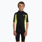 Pianka do pływania dziecięca Billabong 2/2 mm Foil Back Zip Spring fluro lime